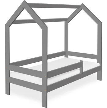 Dětská postel Dětská postel domek 160x80 cm šedá + rošt ZDARMA