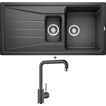 Granitový dřez Granitový dřez SET Blanco SONA 6 S antracit 519852 + Blanco MILI antracit 523103