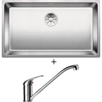 Dřez pod desku SET Blanco ANDANO 700-U nerez hedvábný lesk 522971 + Blanco DARAS chrom 517720