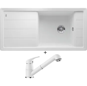 Granitový dřez Granitový dřez SET Blanco FARON XL 6 S bílá 524807 + Blanco DARAS-S bílá 517735