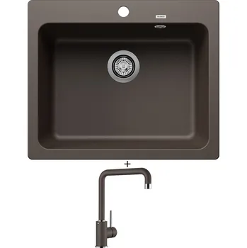 Kuchyňský dřez Granitový dřez SET Blanco NAYA 6 kávová 519645 + Blanco MILI kávová 523111