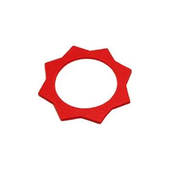 Vánoční dekorace Filc nádrže červený hvězda