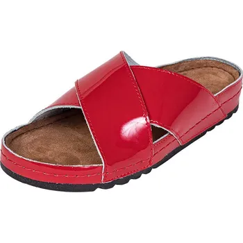 Dámská obuv Buxa Dámské kožené pantofle BZ116 - červená lakovaná Velikost: 39