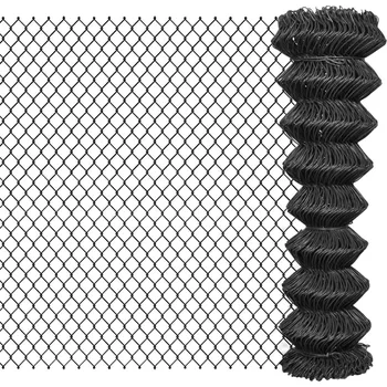 Plot Drátěné pletivo ocel 25 x 1,5 m šedé IM_142431