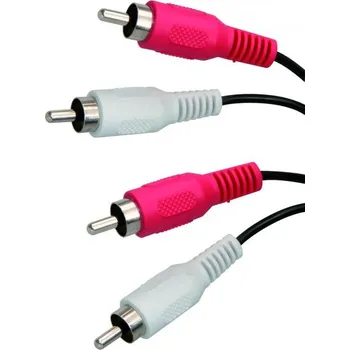 Audio kabel Logo Kabel Cinch 2x M-Cinch 2x M, 1.5m, černá