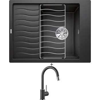 Granitový dřez Granitový dřez SET Blanco ELON 45 S antracit 524824 + odkapová mřížka + Blanco MIDA-S antracit 521455