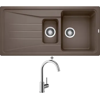 Granitový dřez Granitový dřez SET Blanco SONA 6 S kávová 519859 + Blanco MIDA chrom 517742