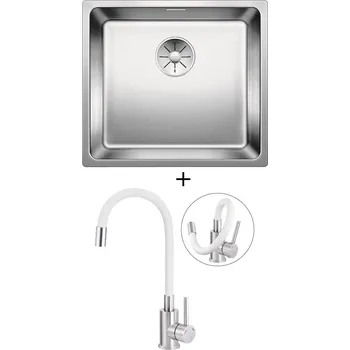 Nerezový dřez Nerezový dřez SET Blanco ANDANO 450-IF nerez hedvábný lesk 522961 + Deante NEO LUNO BOC W720 nerez