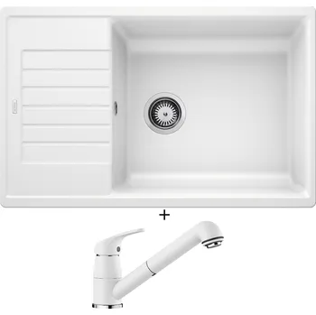 Granitový dřez Granitový dřez SET Blanco ZIA XL 6 S Compact bílá 523277 + Blanco DARAS-S bílá 517735