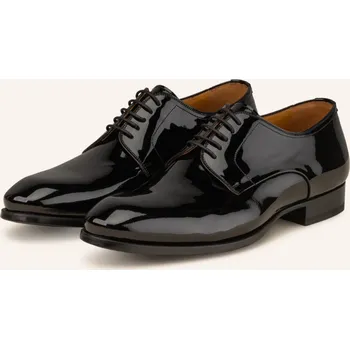 Pánské mokasíny Magnanni Pánské Šněrovací Boty Charol, černá, 41