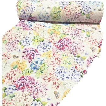 Šála Ubrusová šála v metráži Hortenzie 38 pouze střih