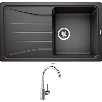 Kuchyňský dřez Granitový dřez SET Blanco SONA 5 S antracit 519671 + Blanco MIDA chrom 517742