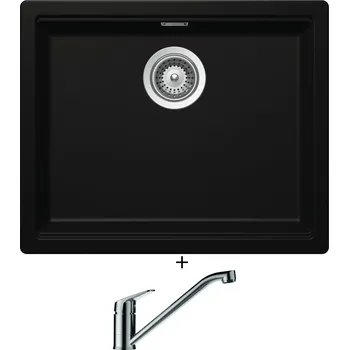 Granitový dřez Granitový dřez SET Schock KIRUNA N-100L Night + Schock EVINAS 577000 nerez