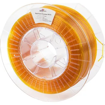 Filament Spectrum 3D filament, Premium PET-G, 1,75mm, 1000g, 80049, transparent yellow