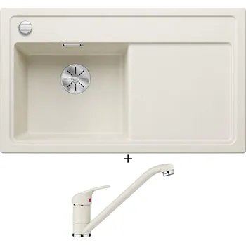 Granitový dřez Granitový dřez SET Blanco ZENAR 45 S bílá soft 527176 + Blanco DARAS bílá soft 526935