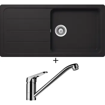 Granitový dřez Granitový dřez SET Schock FORMHAUS D-100L Onyx + Schock COSMO 525001 chrom