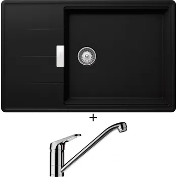 Granitový dřez Granitový dřez SET Schock TIA D-100LS Puro + Schock COSMO 525001 chrom