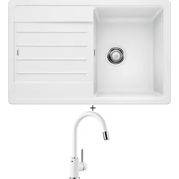 Granitový dřez Granitový dřez SET Blanco LEGRA 45 S bílá 522203 + Blanco MIDA-S bílá 521457