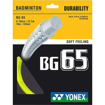 Badmintonový výplet badmintonový výplet YONEX BG 65 (10m) žlutá