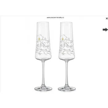 Svatební dekorace Svatební sada skleniček - zlaté srdíčko (Skleněná sada srdce)