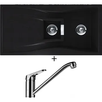 Granitový dřez Granitový dřez SET Schock WATERFALL D-150 Puro + Schock COSMO 525001 chrom