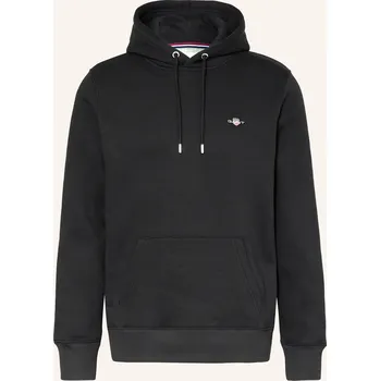 Pánské oblečení Gant Pánská Mikina S Kapucí, černá, XL