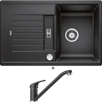 Granitový dřez Granitový dřez SET Blanco ZIA 45 S antracit + excentrické ovládání + Blanco DARAS antracit 517721