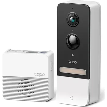 TP-Link Tapo D230S1 Chytrý video zvonek Tapo T230S1 1xTapo D230, 1xTapo H200 (5MP, 2K, WiFi, IR 8m, 1xGbE, microSD)