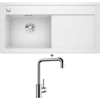 Granitový dřez Granitový dřez SET Blanco ZENAR XL 6 S bílá 524001 + Blanco MILI chrom 519413