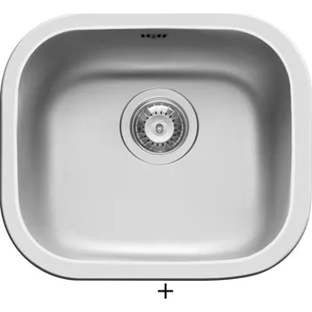 Nerezový dřez SET Pyramis KIBA SQUARE nerez + Pyramis SILVIO chrom