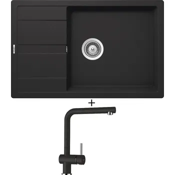 Granitový dřez Granitový dřez SET Schock MANHATTAN D-100LS Onyx + Schock EPOS 540000 Onyx