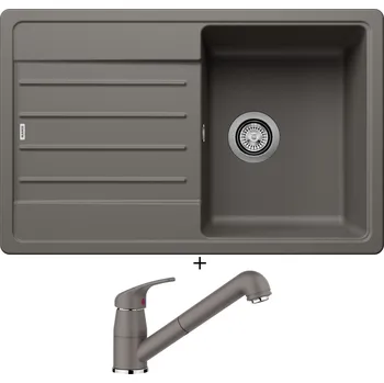 Granitový dřez Granitový dřez SET Blanco LEGRA 45 S šedá vulkán 527268 + Blanco DARAS-S šedá vulkán 526936