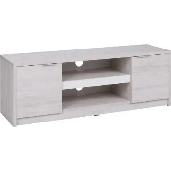 Televizní stolek ArtGiB TV stolek Denver D-10 Barva: bílý dub/ bílá lesk