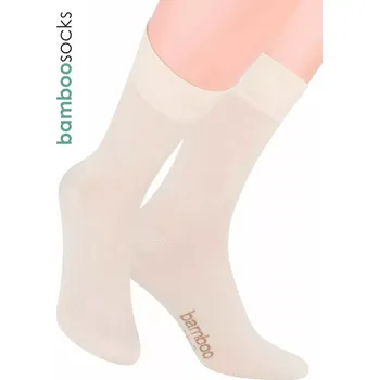 Pánská móda STEVEN Pánské klasické ponožky z bambusového vlákna 086 Barva/Velikost: béžová / 44/46