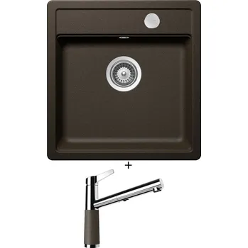 Granitový dřez Granitový dřez SET Schock MONO N-100S Bronze + Schock SC-510 554120 Bronze