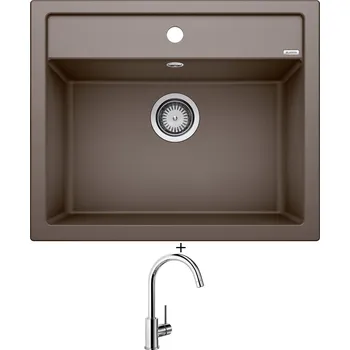 Kuchyňský dřez Granitový dřez SET Blanco DALAGO 6 kávová + Blanco MIDA chrom 517742