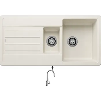 Granitový dřez Granitový dřez SET Blanco LEGRA 6 S bílá soft 527088 + Blanco MIDA-S chrom 521454