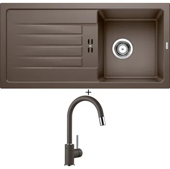 Granitový dřez Granitový dřez SET BLANCO FAVUM 45 S kávová 524232 + Blanco MIDA-S kávová 521461