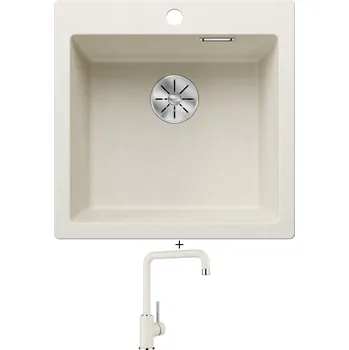 Granitový dřez Granitový dřez SET Blanco PLEON 5 bílá soft 527135 + Blanco MILI bílá soft 527461