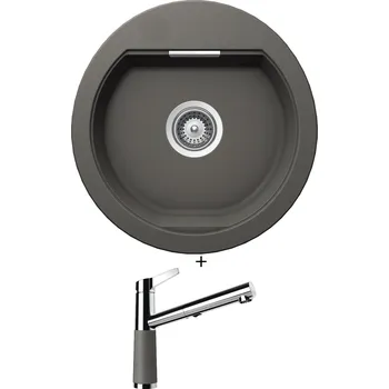 Granitový dřez Granitový dřez SET Schock MONO R-100 Silverstone + Schock SC-510 554120 Silverstone