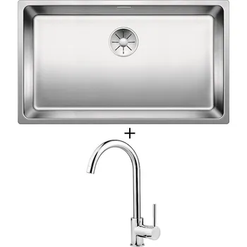 Nerezový dřez Nerezový dřez SET Blanco ANDANO 700-IF nerez hedvábný lesk 522969 + Deante ASTER 062 M chrom