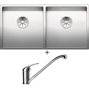 Nerezový dřez Nerezový dřez SET Blanco CLARON 400/400-IF nerez hedvábný lesk 521617 + Blanco DARAS chrom 517720