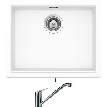 Granitový dřez Dřez pod desku SET Schock KIRUNA N-100L U Day + Schock EVINAS 577000 nerez