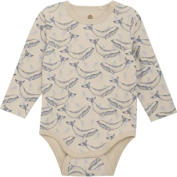 BODY EN FANT KOJENECKÉ S VELRYBAMI, CEMENT Velikost: 62