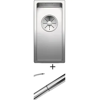 Nerezový dřez Nerezový dřez SET Blanco CLARON 180-IF nerez hedvábný lesk 521564 + Blanco DARAS-S chrom 517731