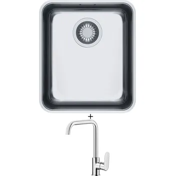 Kuchyňský dřez Nerezový dřez SET Franke ANX 110-34 + Deante ALPINIA BGA 063M chrom