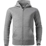 MALFINI Dětská mikina Trendy Zipper - Tmavě šedý melír | 146 cm (10 let)