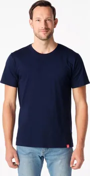 Pánské tričko CityZen Bavlněné triko kulatý výstřih tmavě modré