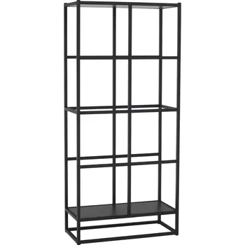 Obývací stěna Kovový regál bez boxů SPRING ER66 - černá - SLEVA 3% s kodem radost25