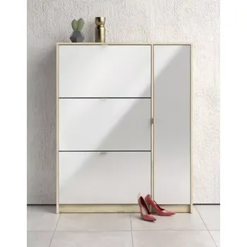 Botník Botník Flap 008 3KL1D dub sonoma/bílý lesk - SLEVA 3% s kodem radost25